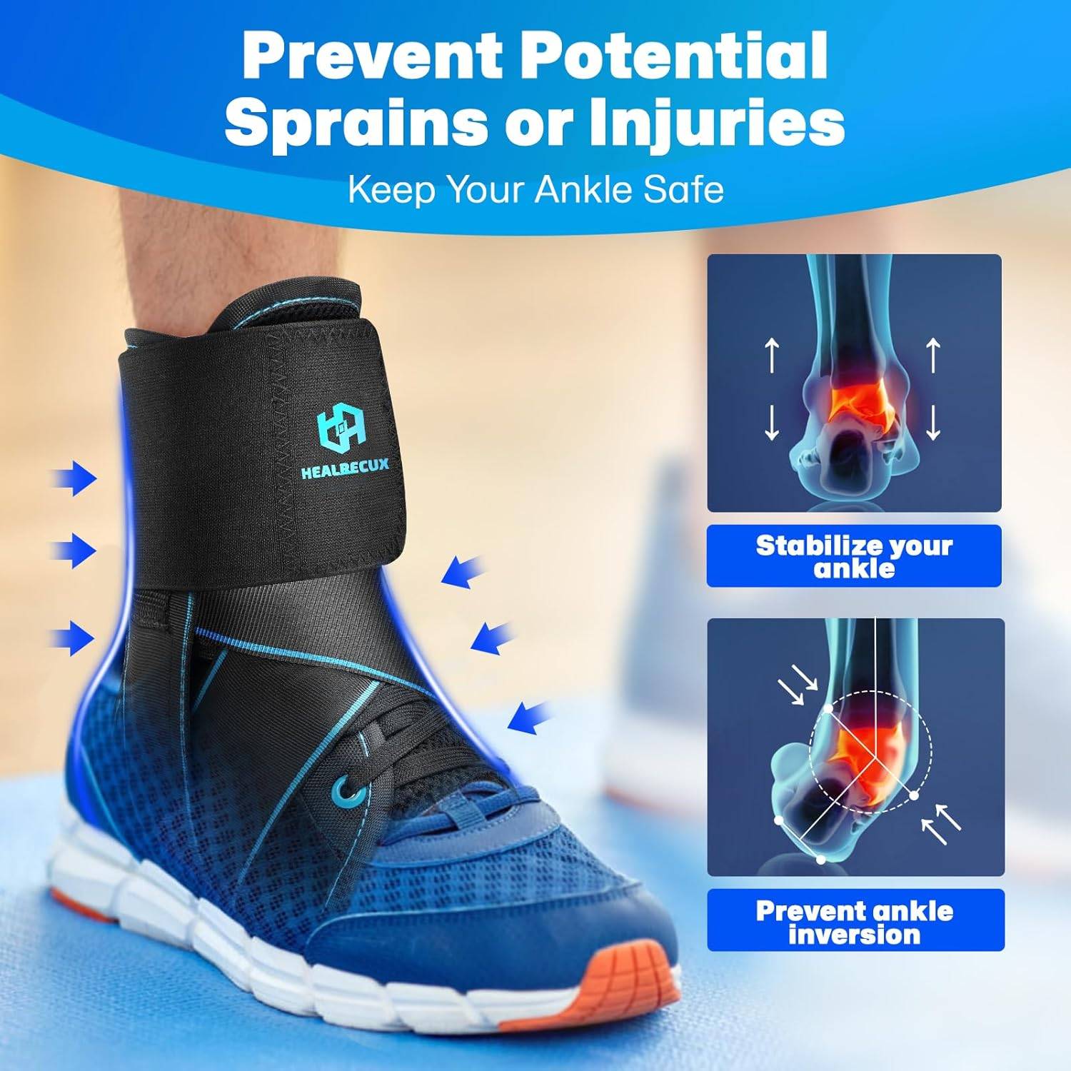Healbecux Ankle Brace Stabilizing Ankle Wrap - photo 5
