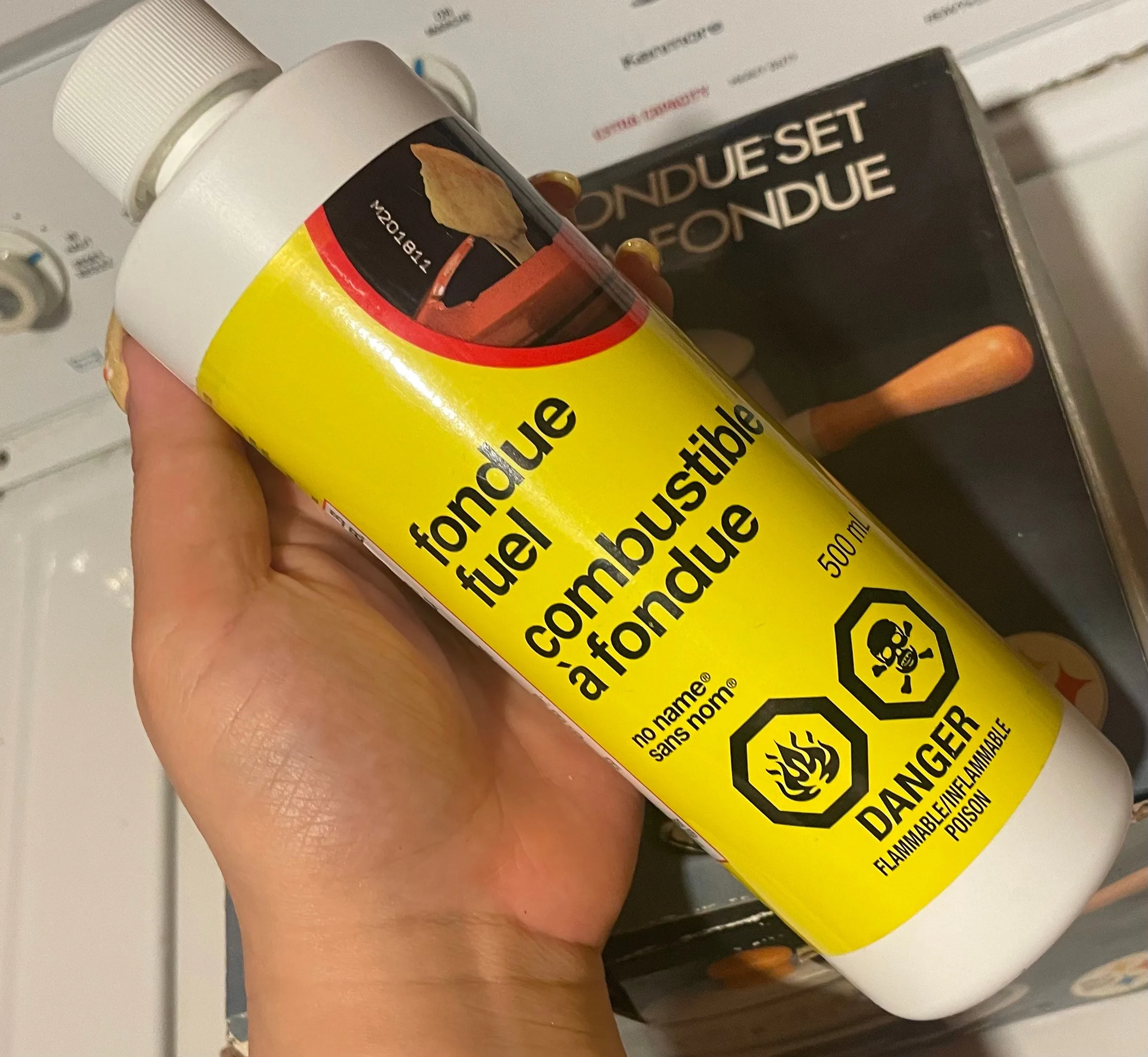 Fondue set with fuel image indicator(4)