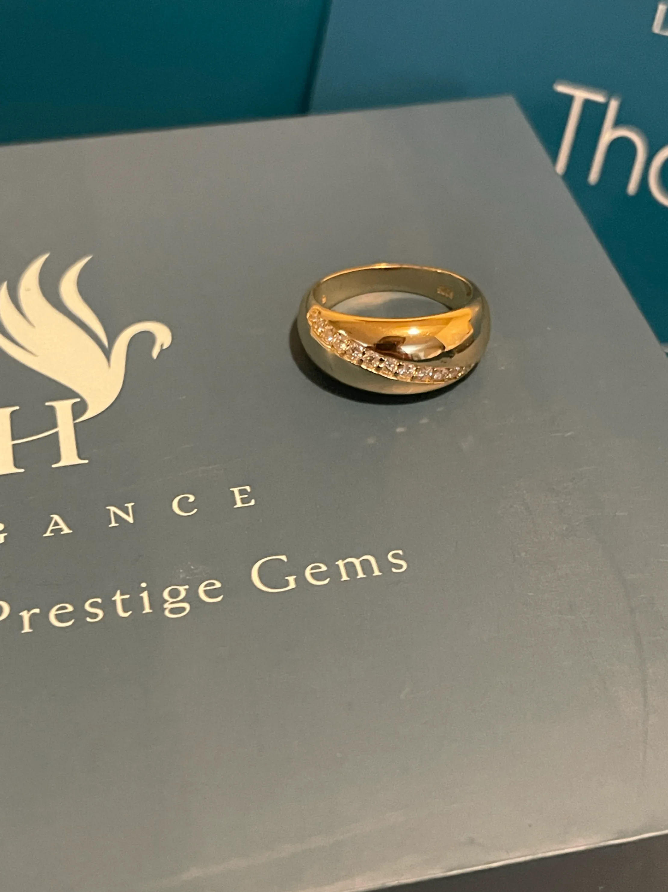 14k Gold Plated Eternal Glow Ring Size 6US image indicator(2)