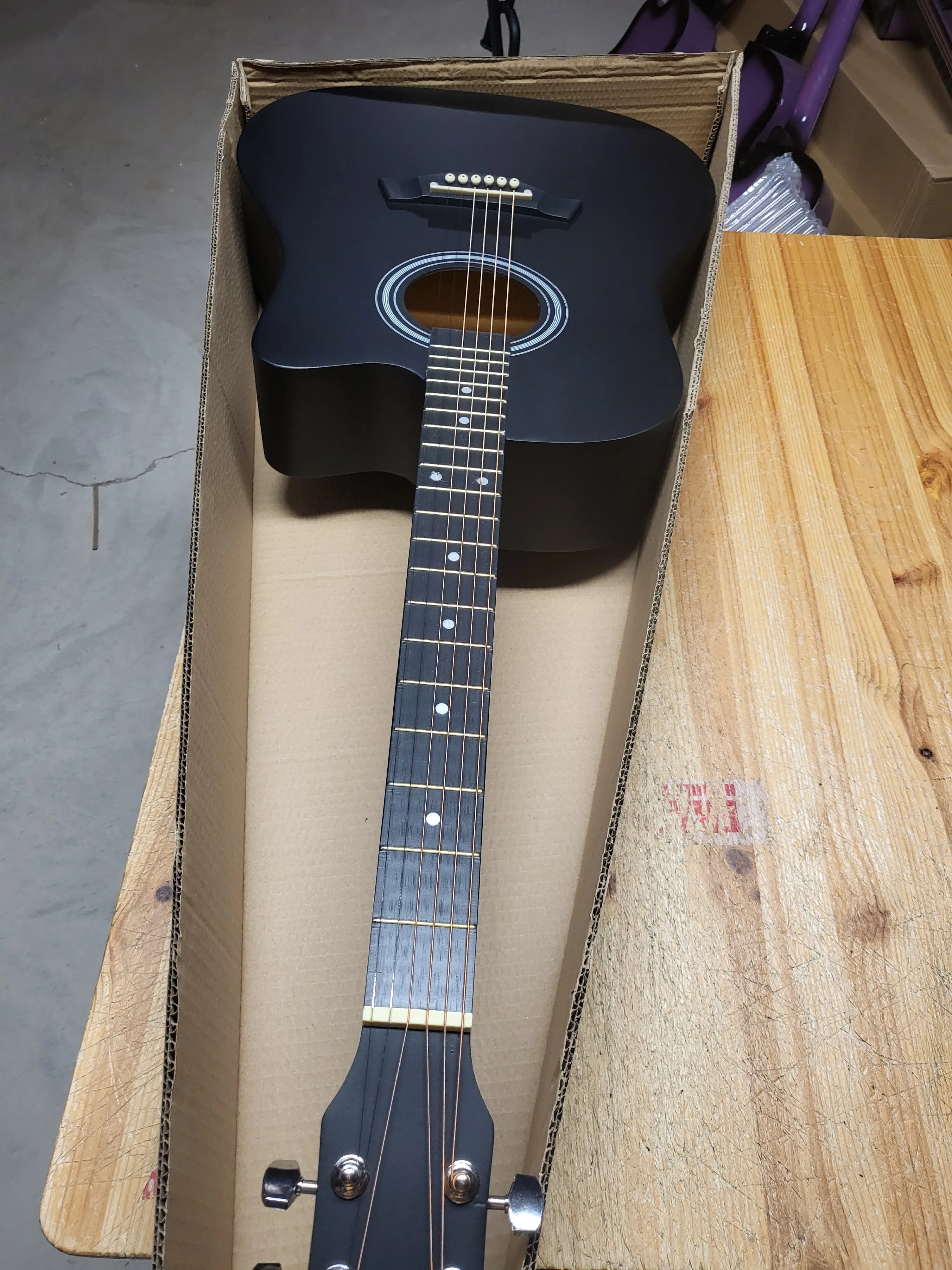 Factory Error Acoustic guitar for beginners for adults, students