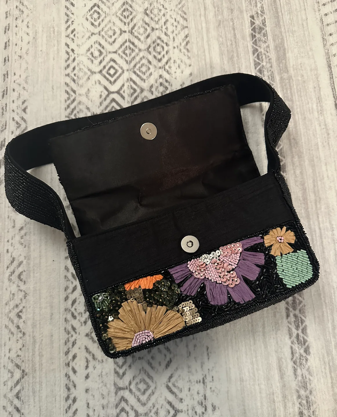 Beaded Floral Shoulder Bag image indicator(2)
