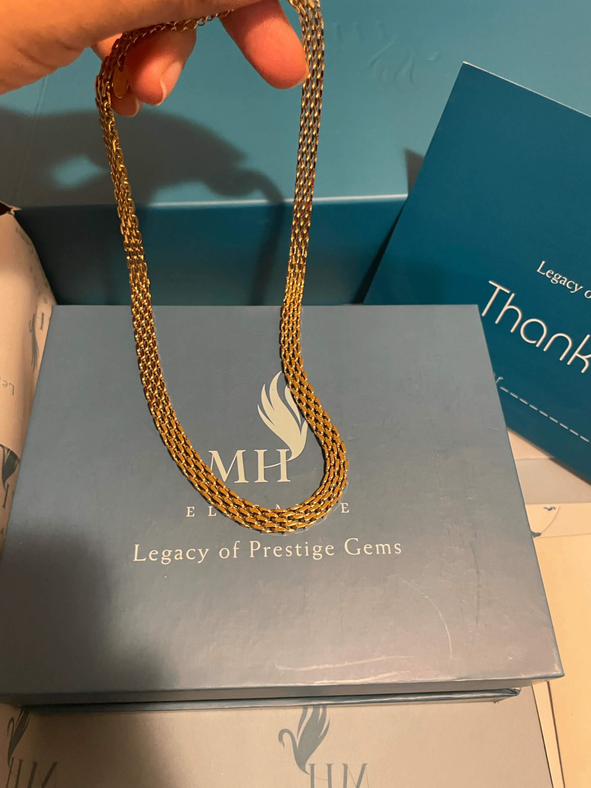 18k Gold Plated Wheat Chain