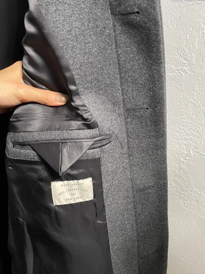 Club Monaco Men's Wool Funnel Neck Coat image indicator(5)