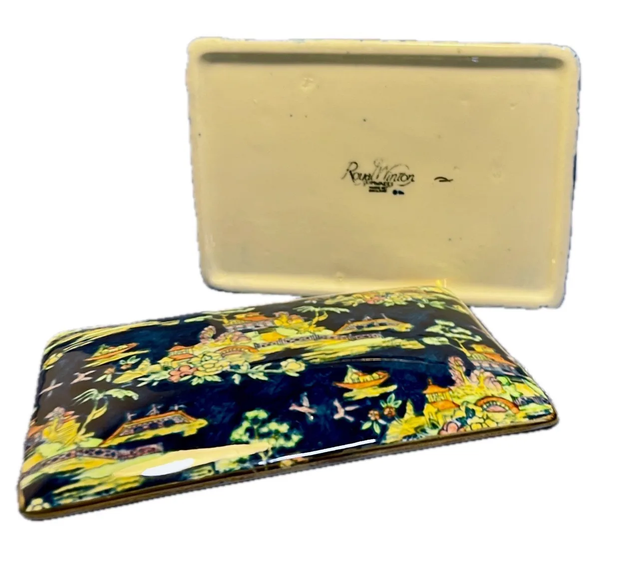 Royal Winton's Chinoiserie lidded rectangular box & side dishes image indicator(3)