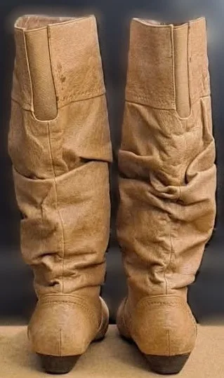 Steve Madden Genuine Leather Slouchy Knee-high Boots image indicator(4)