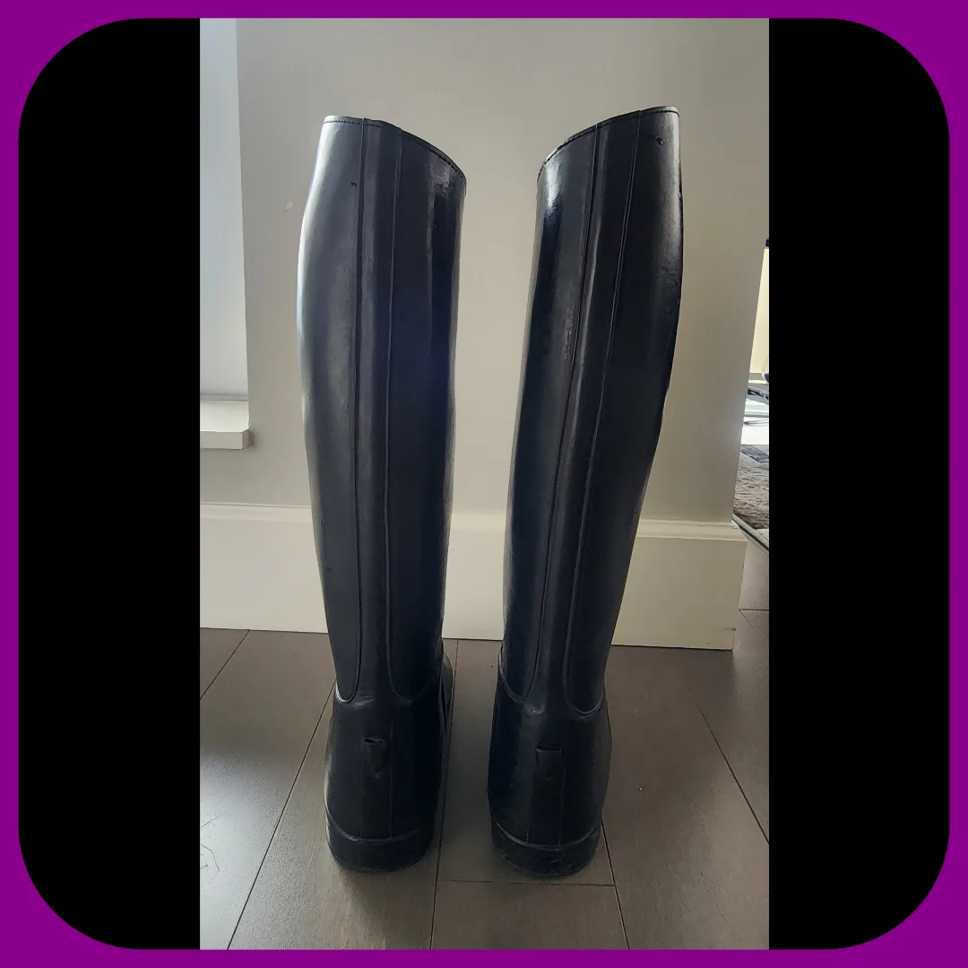 WEMBLEY || Rubber Equestrian Riding Boots (SIZE 38) image indicator(3)