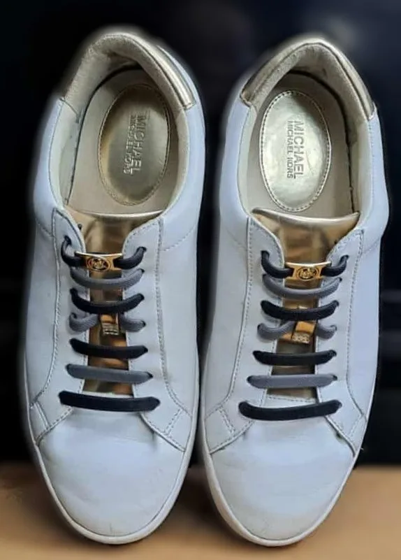 Michael Kors Genuine Leather Sneaker w/ No-Tie Elastic Shoelaces image indicator(2)