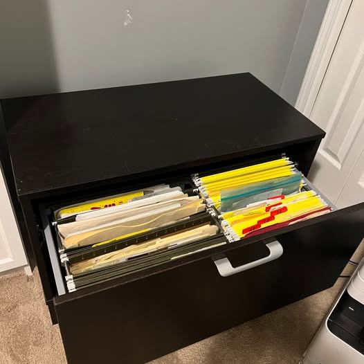 IKEA Black / Brown Filing Cabinet - photo 2