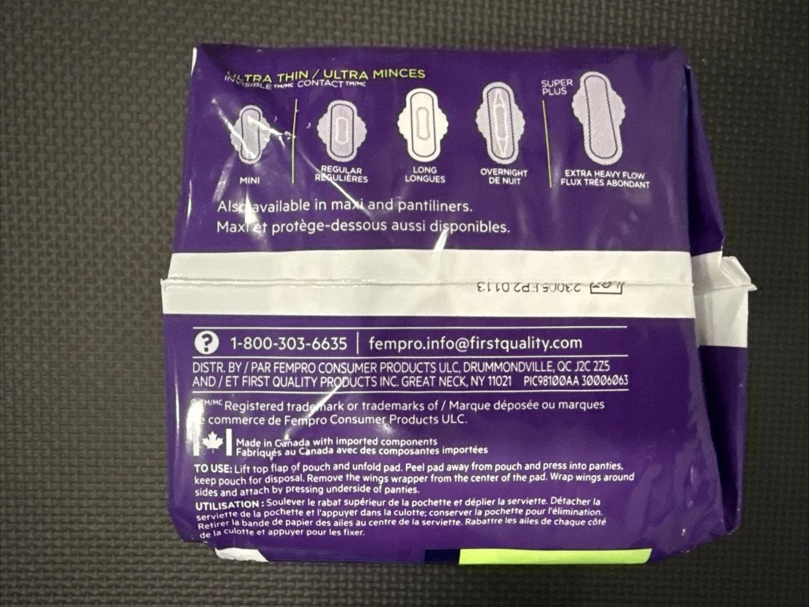 Incognito Feminine Pad Heavy Absorbency MC-112 16 per Pack image indicator(3)