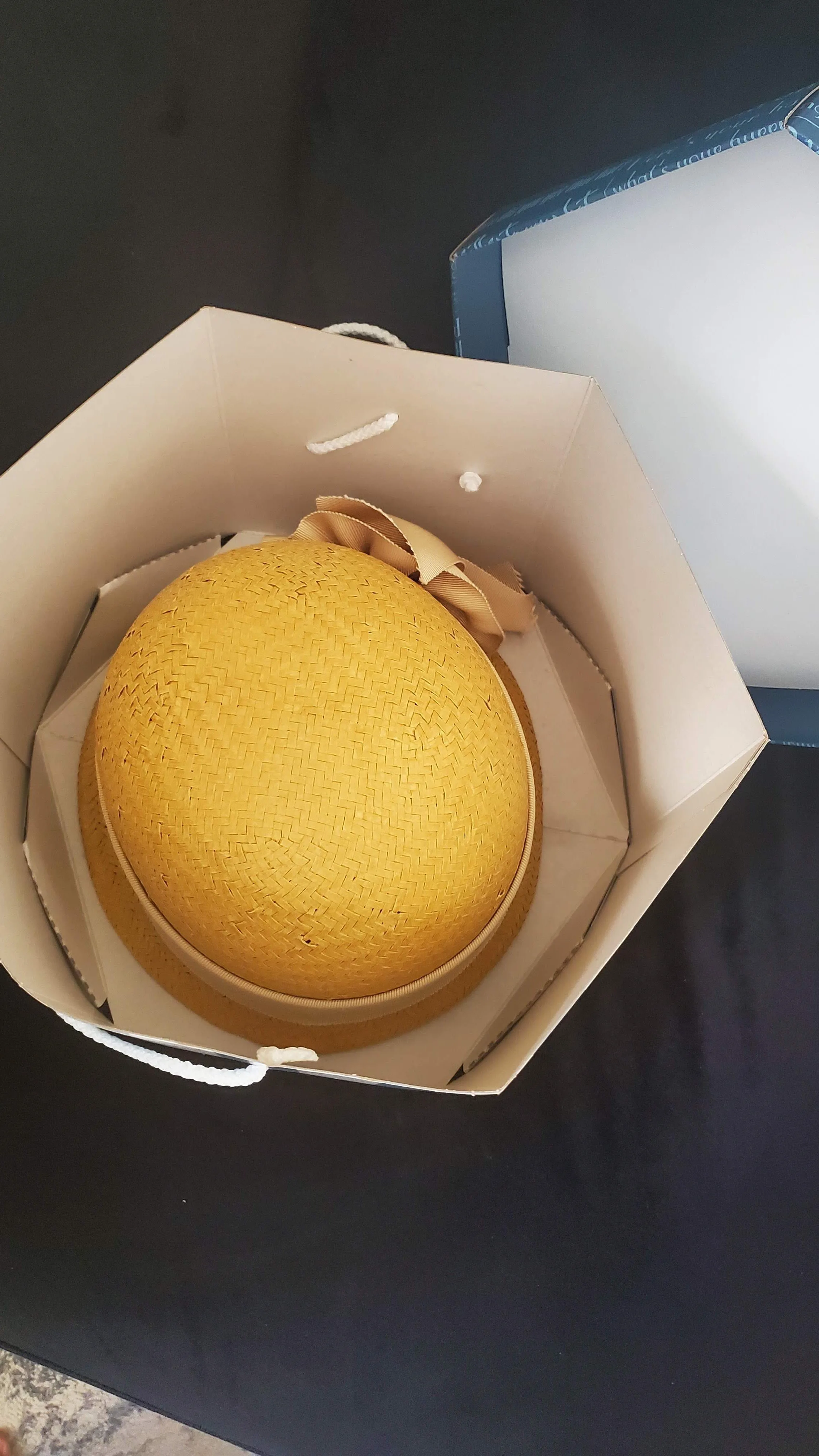 Occasion Beige Straw Hat, Size Small from BeauChapeau Hat Shop image indicator(3)