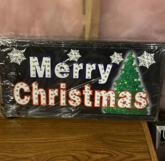 Merry Christmas LED Light-Up Signs thumbnail