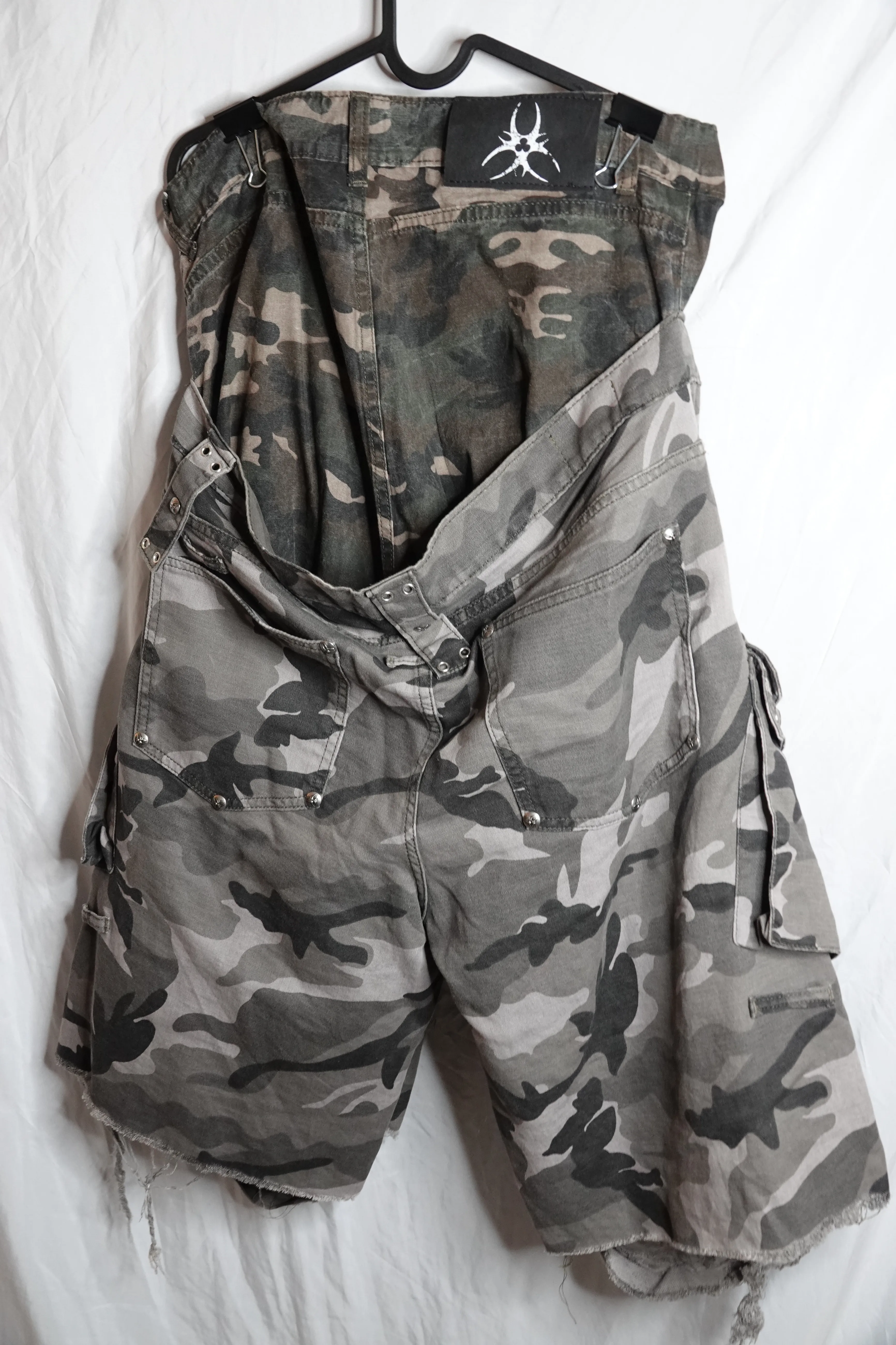 Cozy Worldwide “005 Chaos Dream” Waxed Camo Jorts image indicator(2)