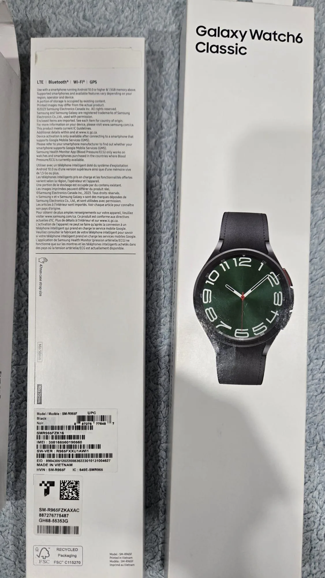 Samsung Galaxy Watch 6 Classic SM-R965F LTE 47MM Black image indicator(5)