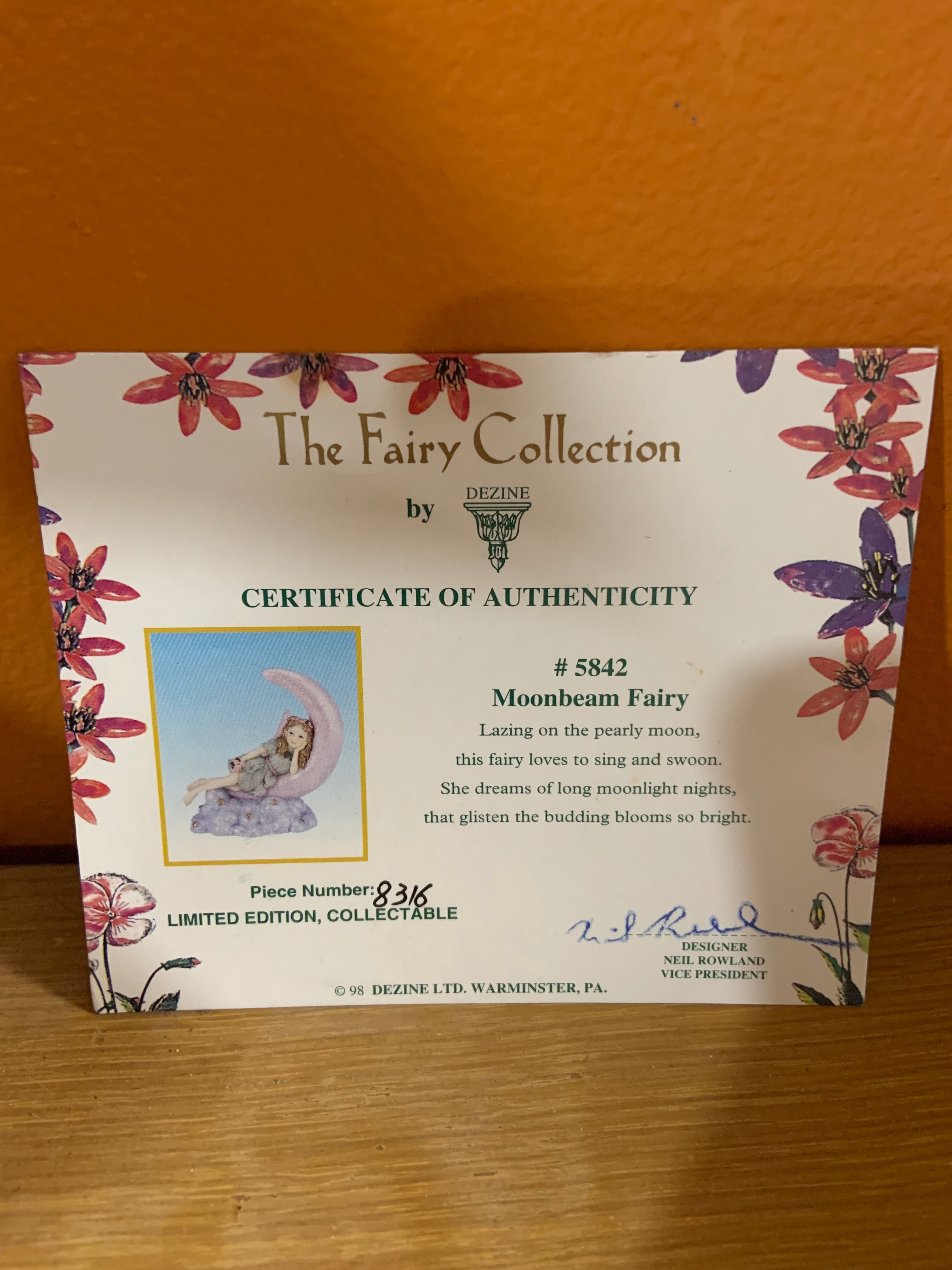 #5842 Moonbeam Fairy - Porcelain Figurine - photo 3