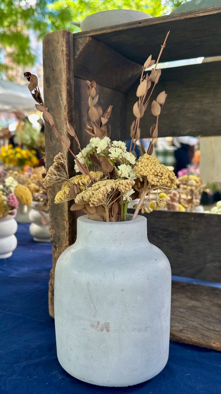 Jug Vase with Dried Flowers