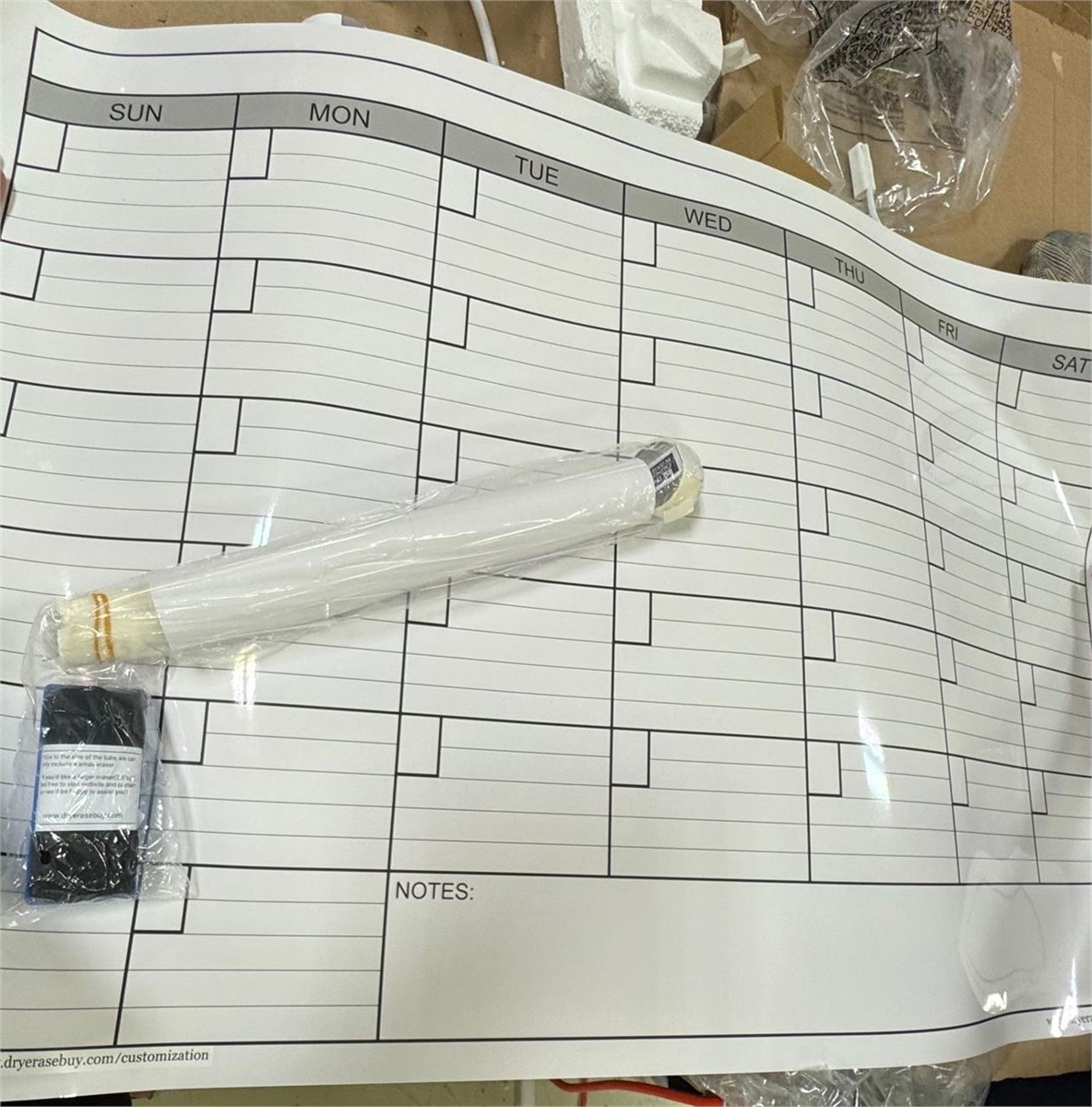 Dry Erase Monthly Laminated Jumbo