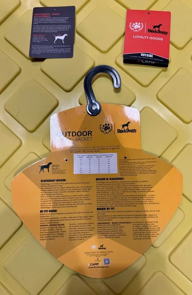 Black Doggy: Outdoor Dog Jacket (Black Camo, Large) - New image indicator(5)