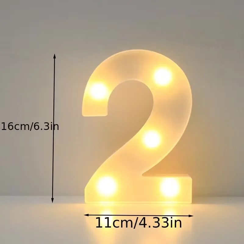 Luxurious LED Letter Lights with Glowing Numbers image indicator(6)
