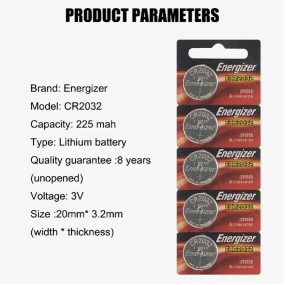 🔋 2x Energizer CR2032 3V batteries for Car Fobs,Watches,Trackers - photo 5