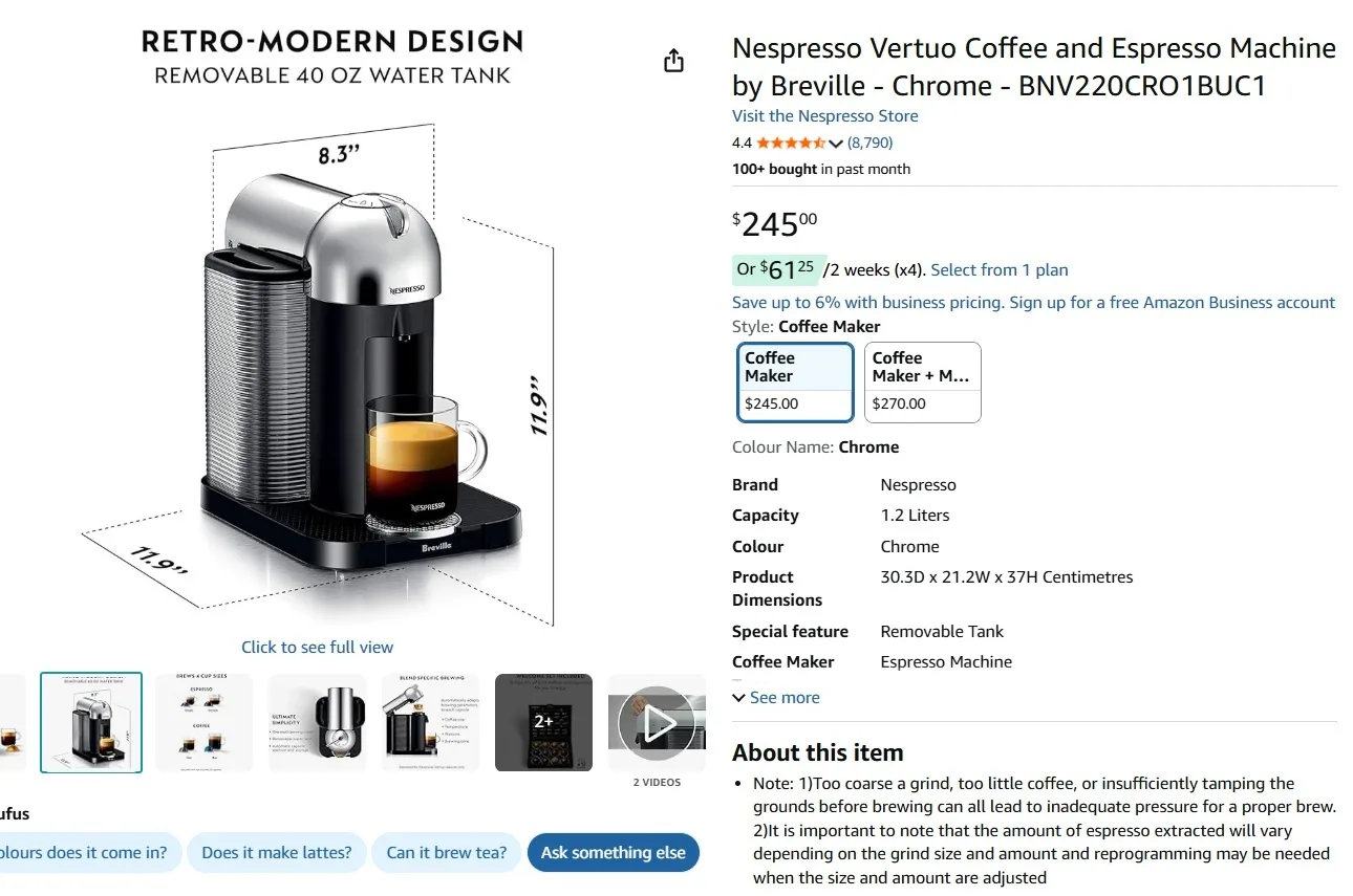 Nespresso coffee machine image indicator(2)
