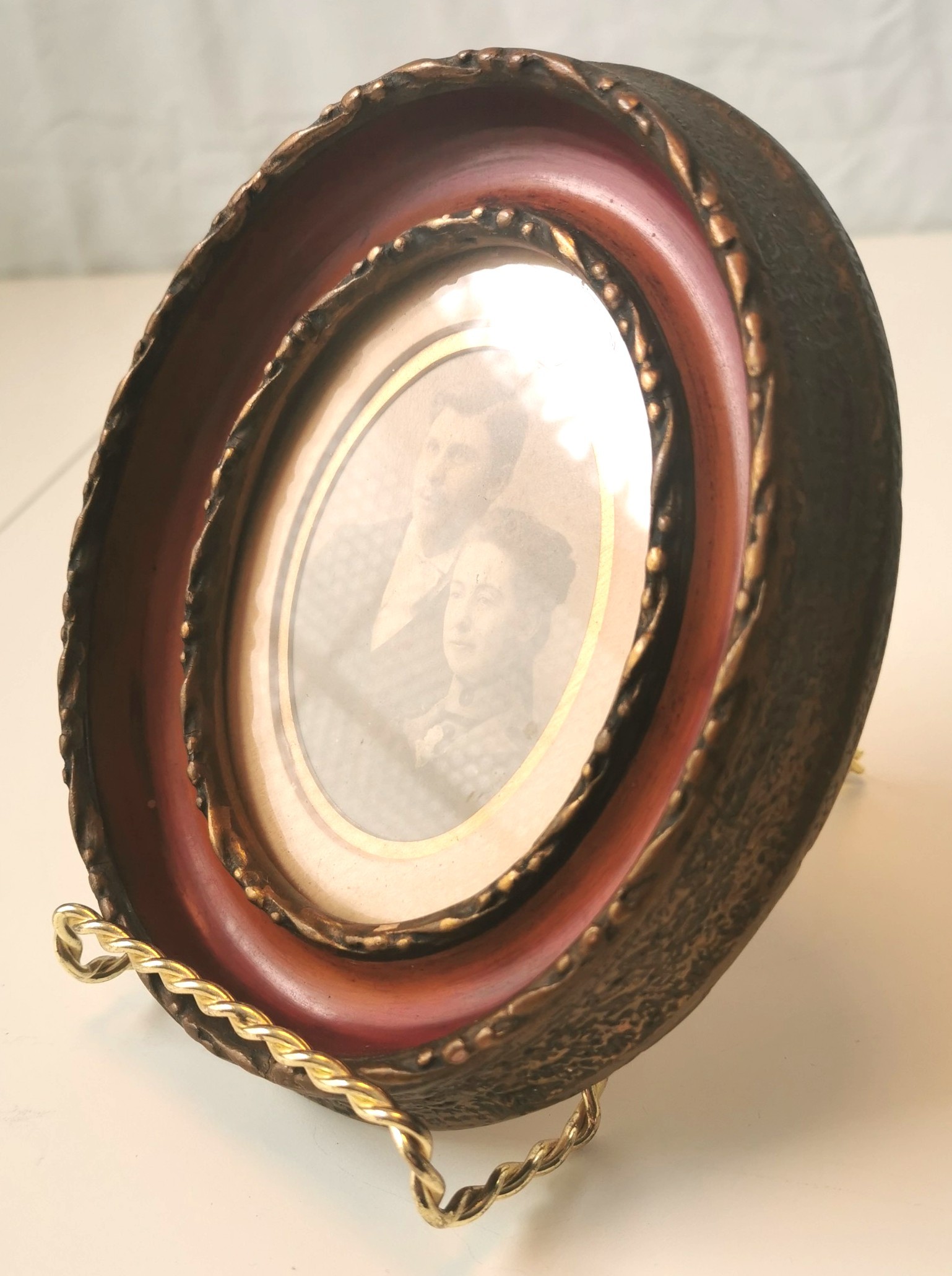 ANTIQUE T. EATON CO. Framed Portrait 1905 Canadian Couple H6570 - photo 2