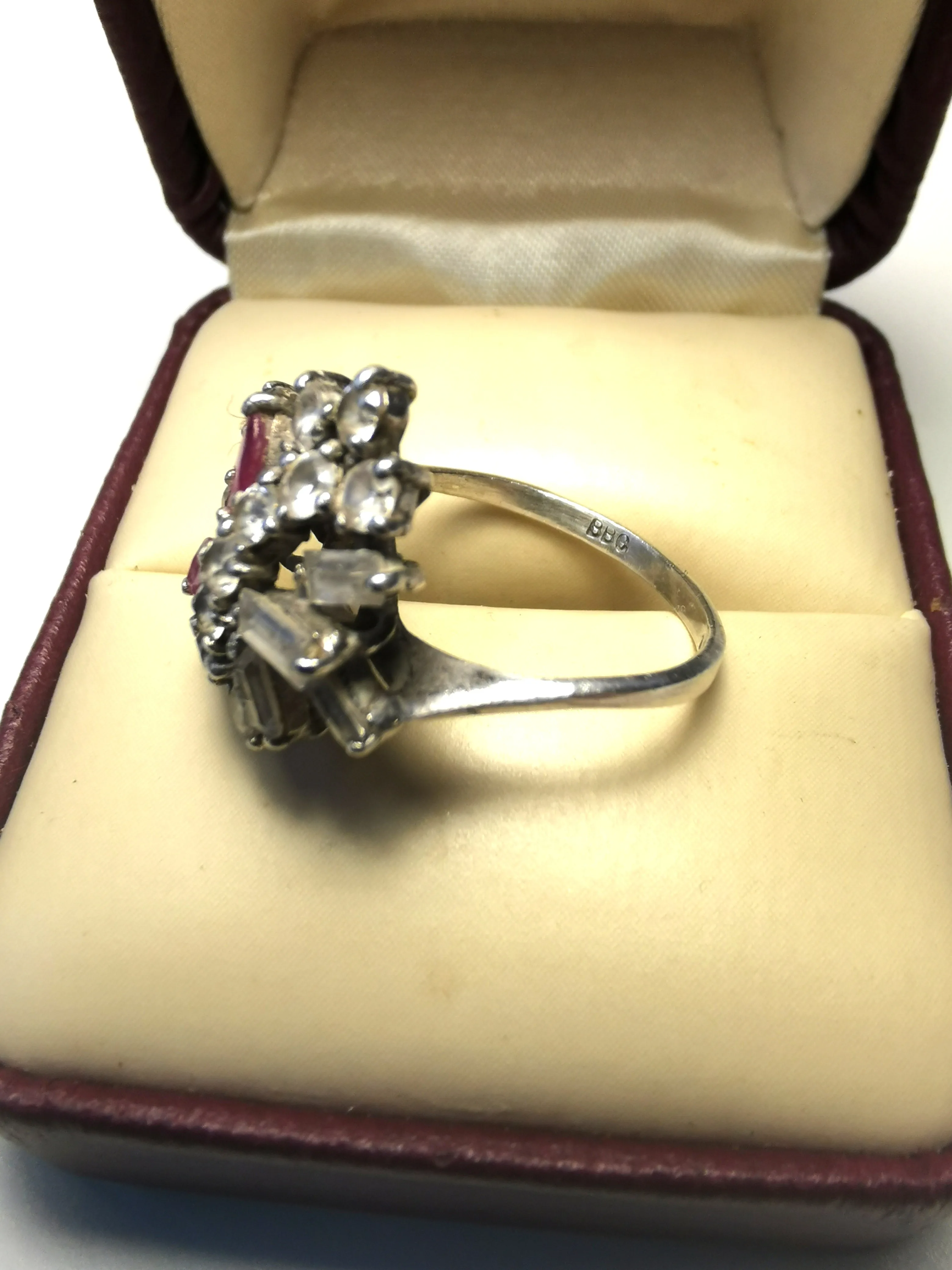 Cocktail Ring Vintage Crafted from 925 sterling silver Starburst image indicator(10)