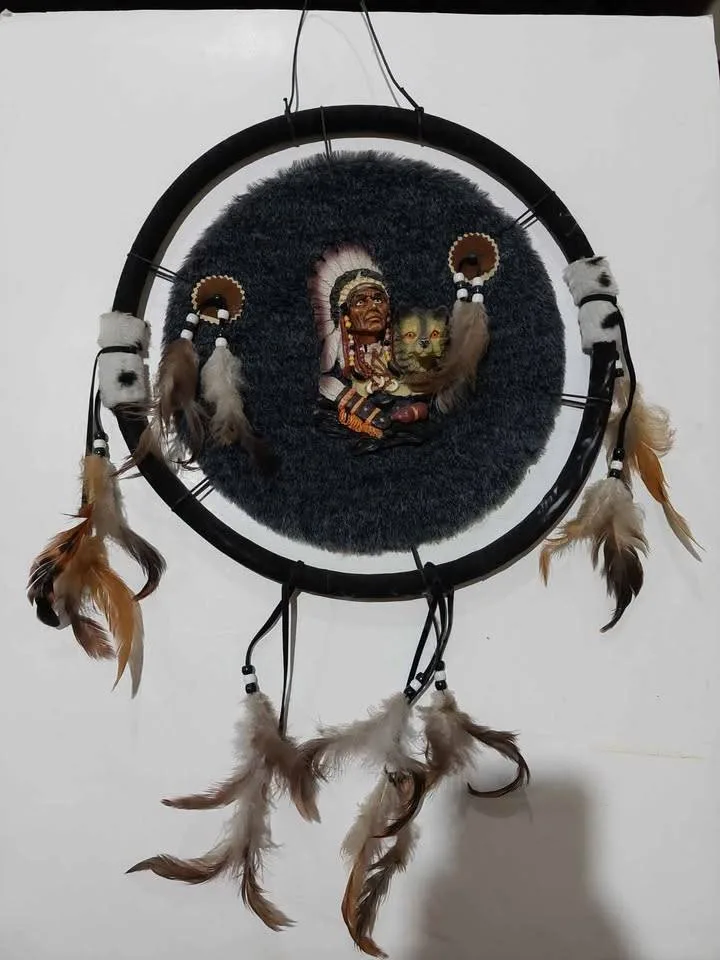 Native American dream catcher decor art 14.5" image indicator(9)