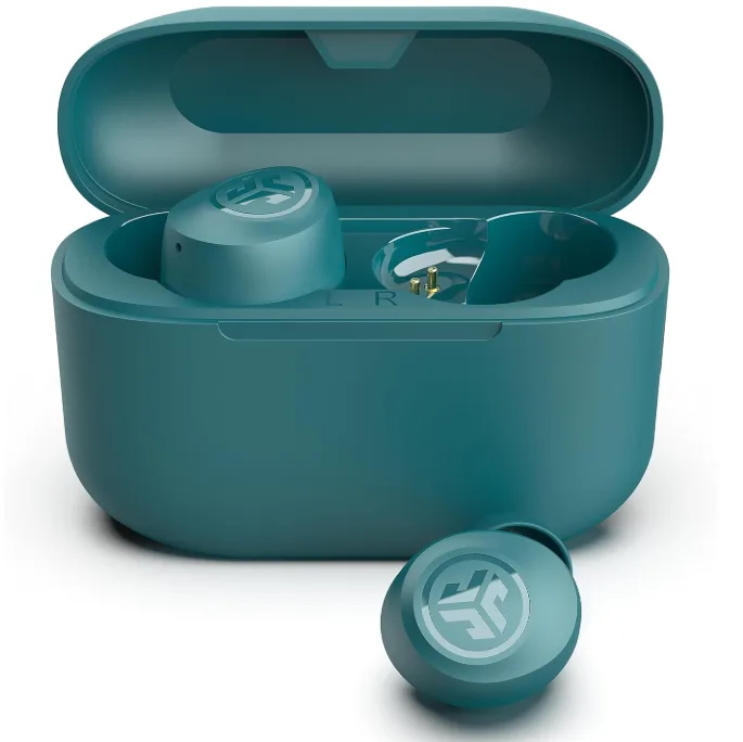 JLab Go Air Pop – Teal Bluetooth Earbuds, Dual Connect