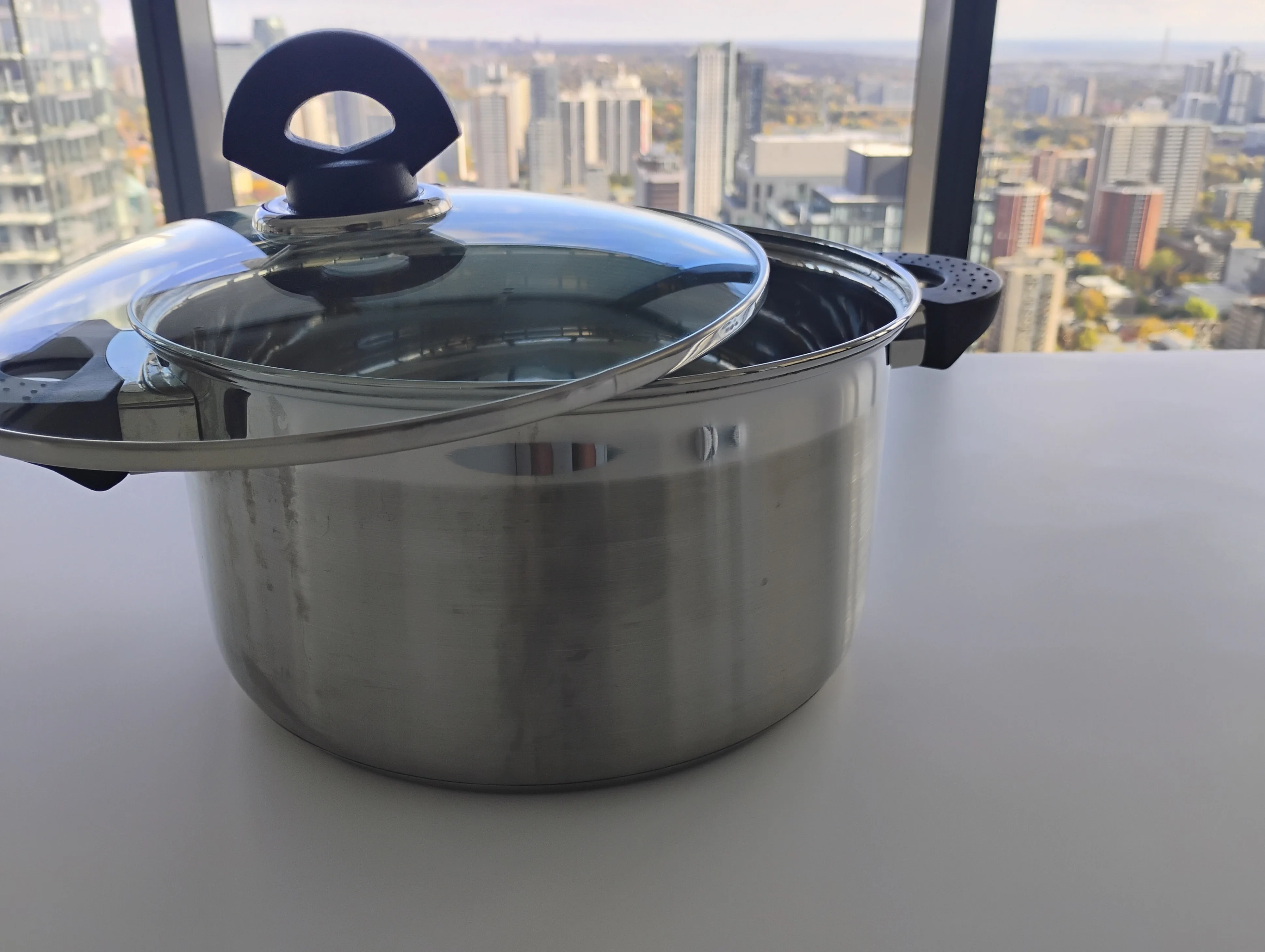 Large Stock Pot with Glass Lid (10” diameter)