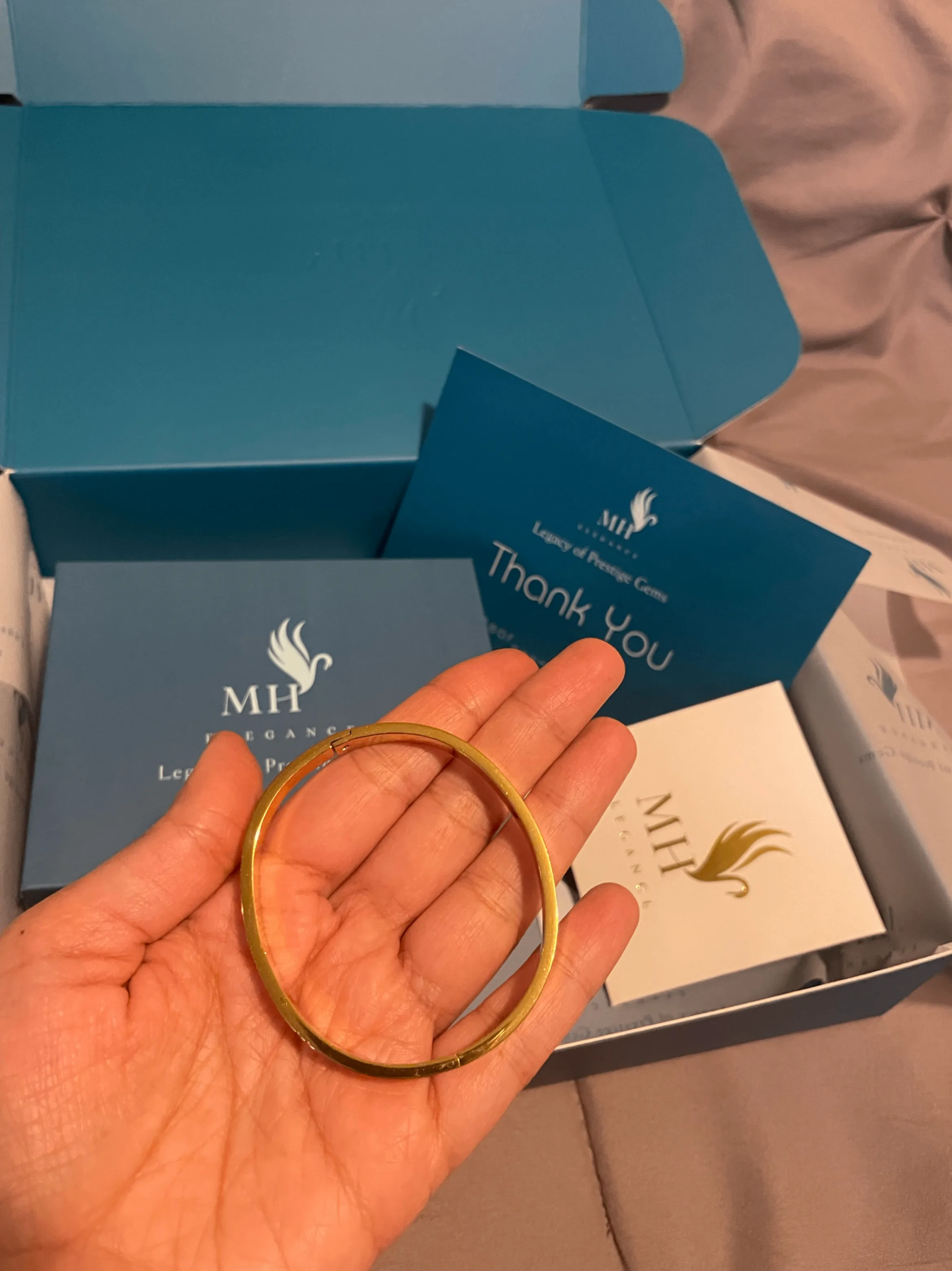 18k Gold Plated Elysian Bangle Bracelet image indicator(5)