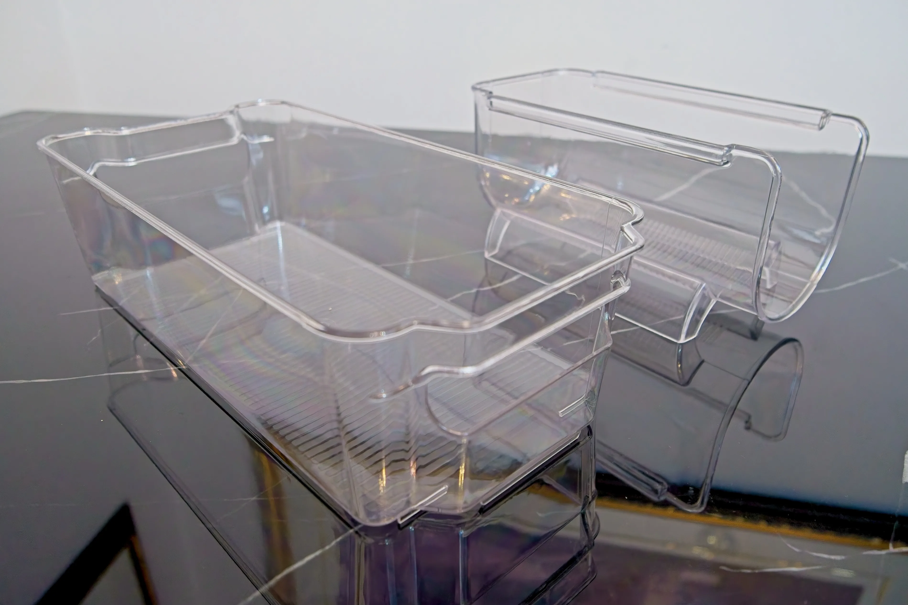 🧊 11 PCS Clear Fridge Organizer Bin Set image indicator(3)