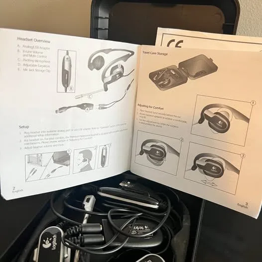 Logitech Premium Notebook Silver/Black Neckband Headset image indicator(2)