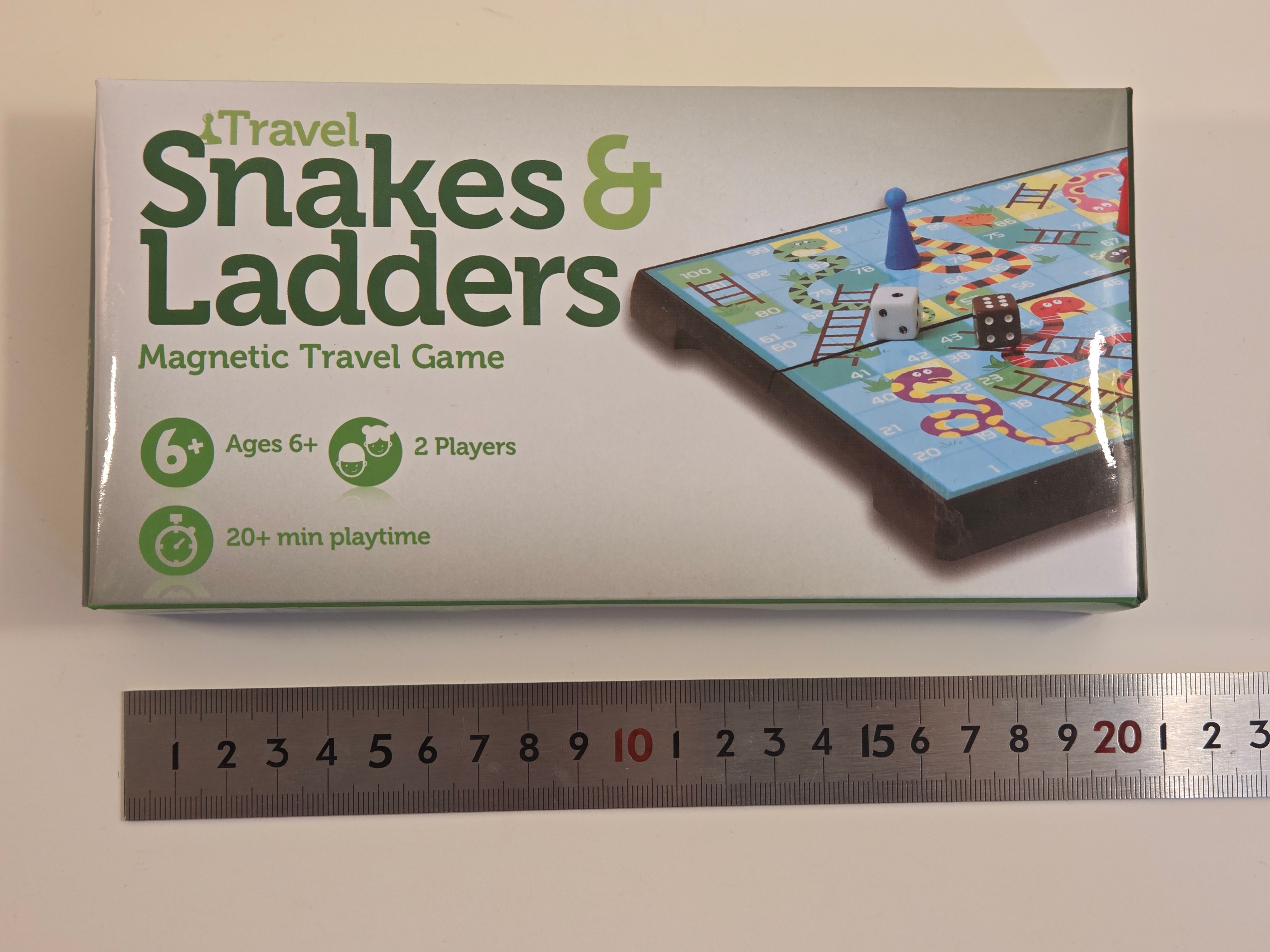 Travel Snakes & Ladders – Magnetic Game, NEW, 6+ - photo 4