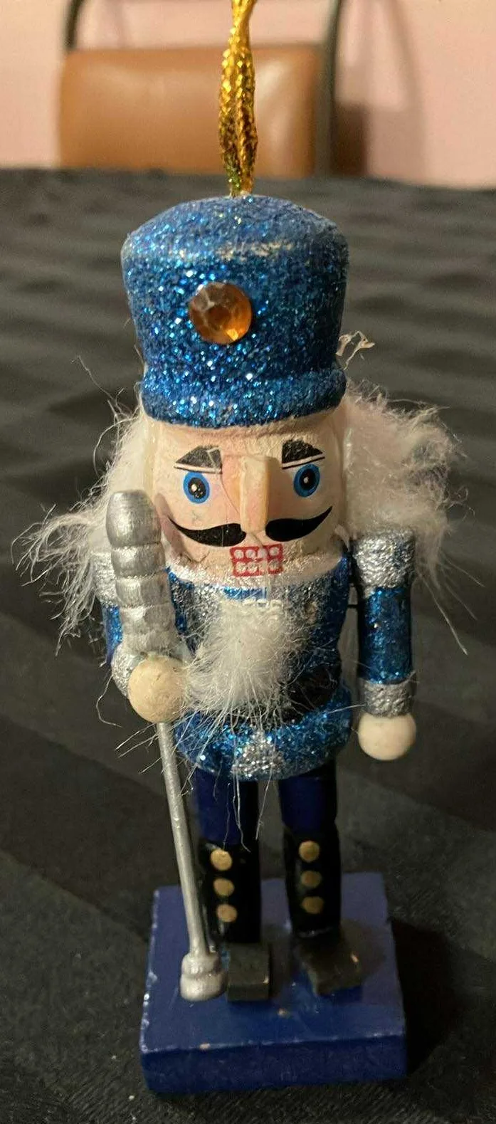 Nutcracker Blue Ornament - 4 Inches