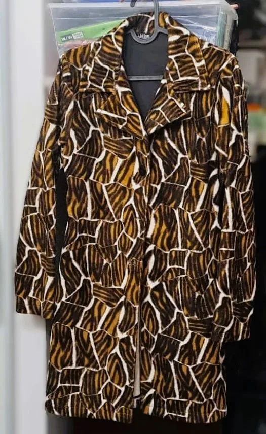 Women Retro Mod 70 Soft, Fuzzy Texture Dress Coat image indicator(4)