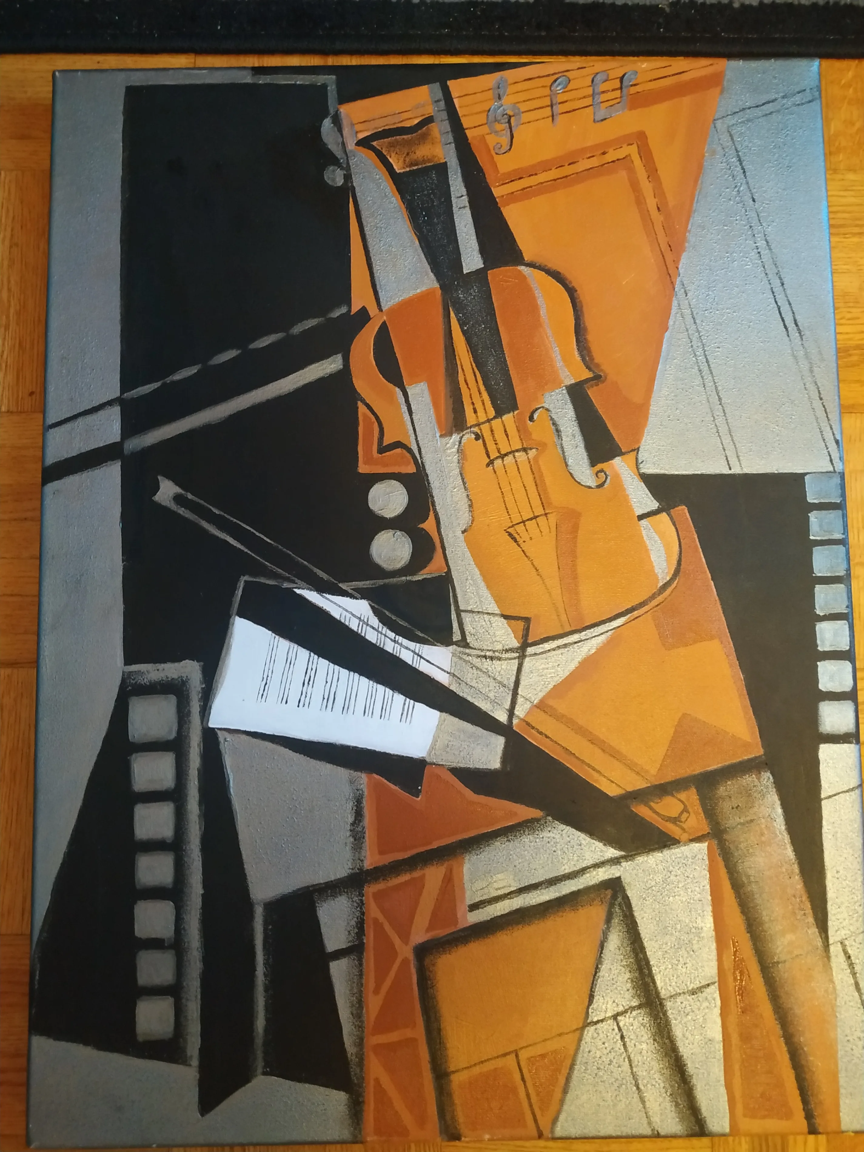 $15 off Violin 2 Original Abstract Painting (24x18 Inches)
