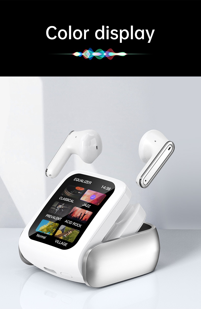 🎧 Wireless Earbuds –LCD Touch | Bluetooth 5.4 | IPX-5 Waterproof - photo 3