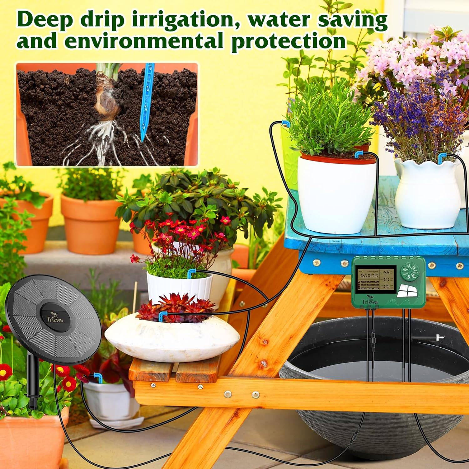 Trizwa Automatic Watering System - Solar Powered - photo 3