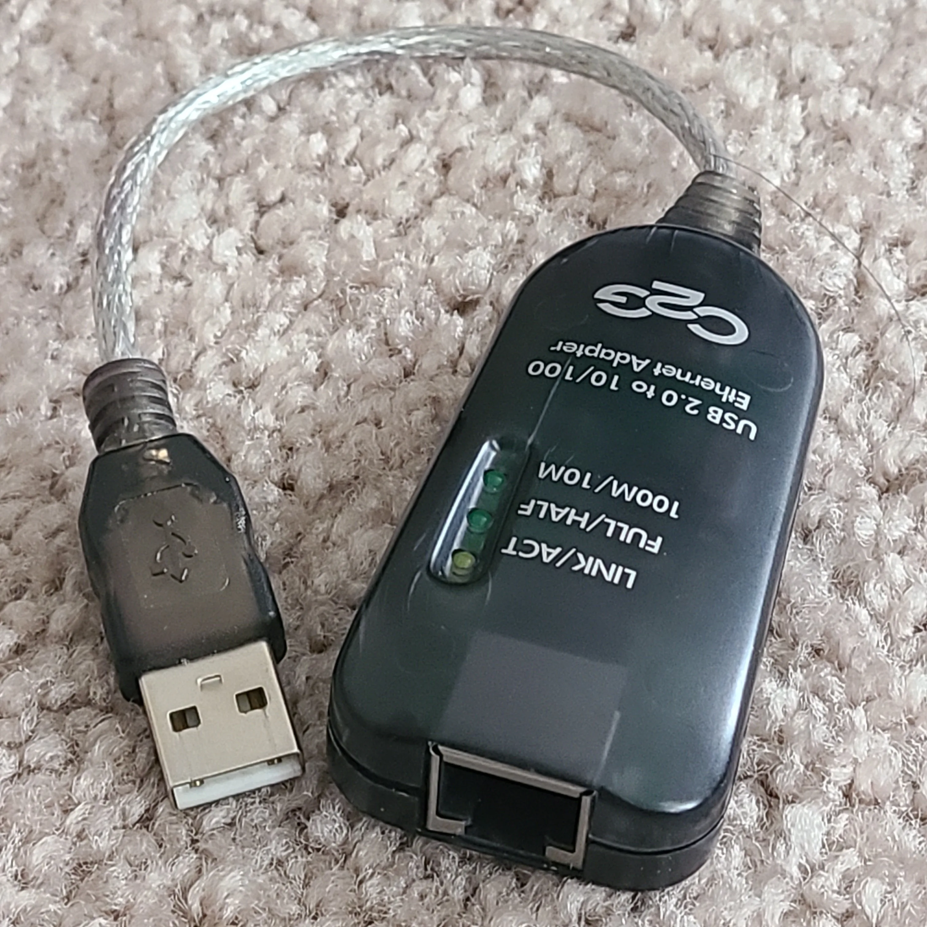 C2G 39998 USB 2.0 Fast Ethernet Network Adapter (7.5 Inch)