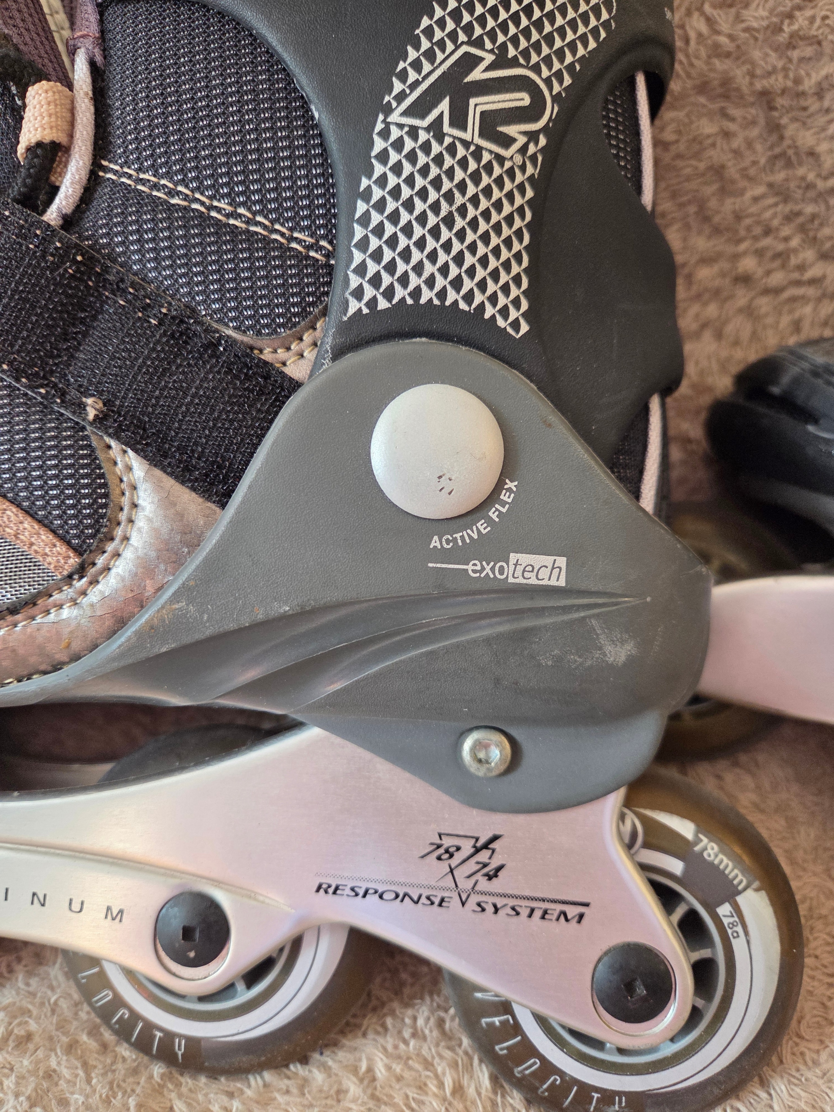K2 Velocity Ti-M Inline Skates – Men’s US 8.5, 78mm - photo 4