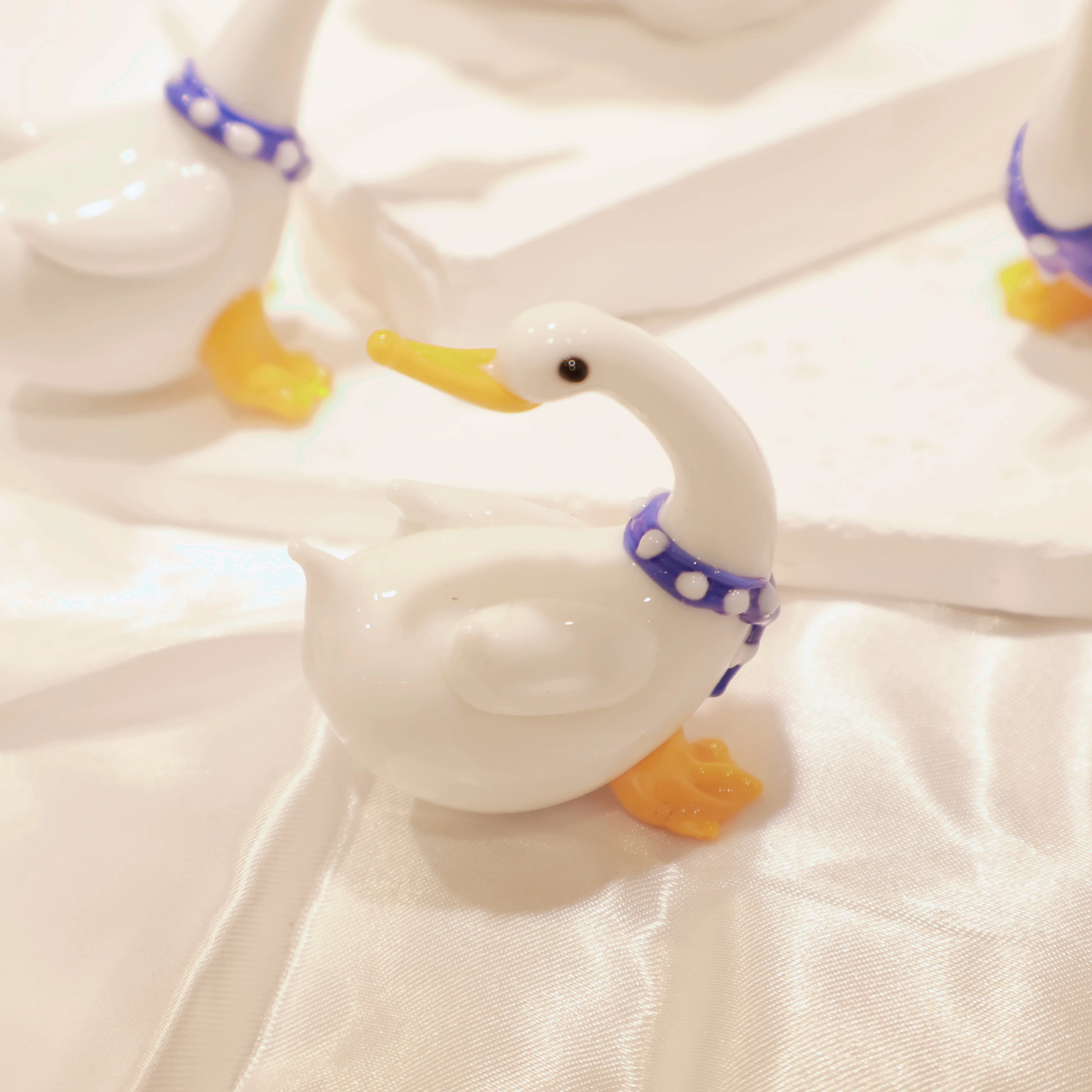 Handmade blown glass funny goose decoration image indicator(5)