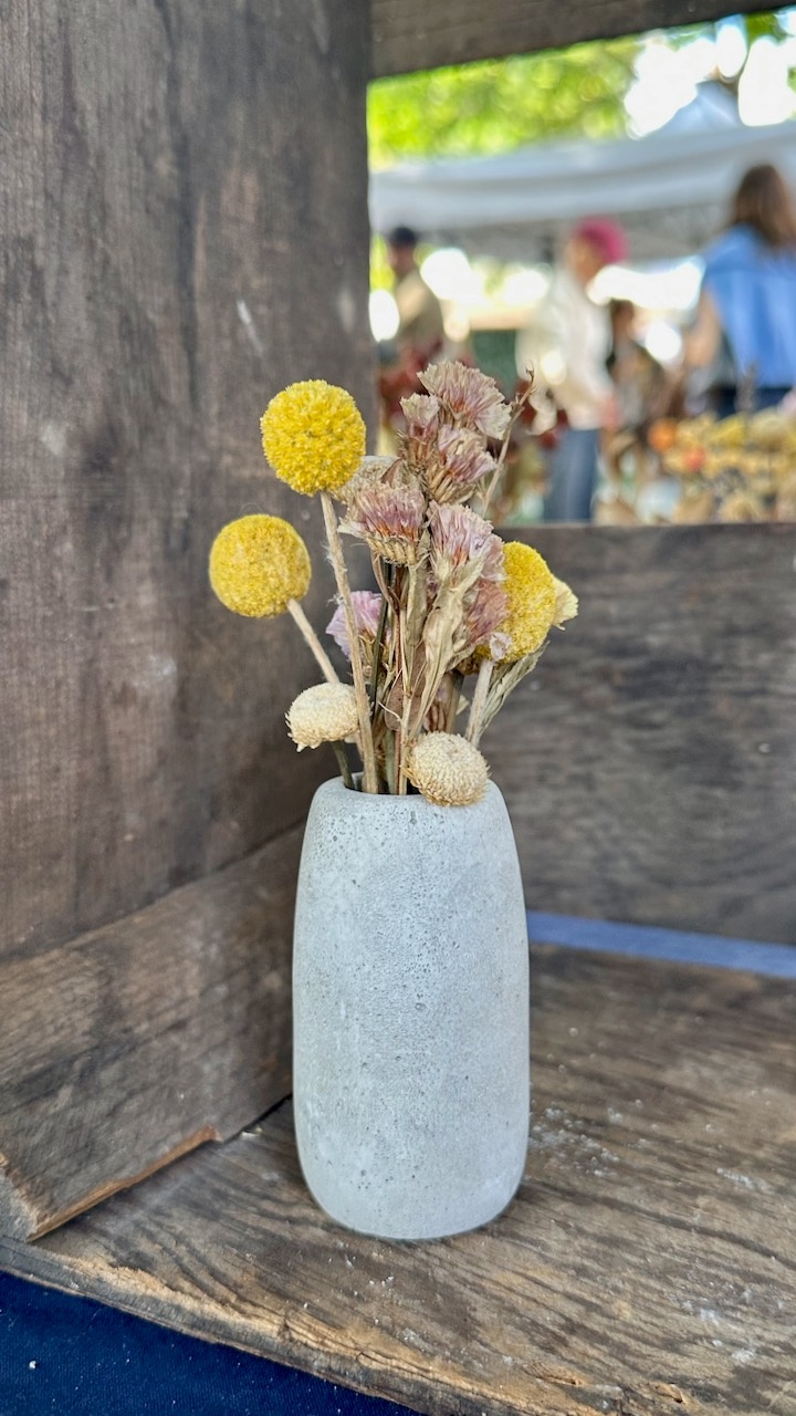 Mini Vase with Dried Flowers