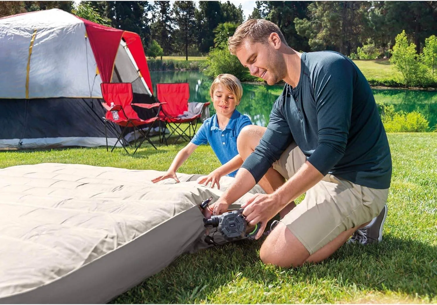 Intex Quick-Fill 12-R Rechargeable Air Pump, 110-120V image indicator(3)