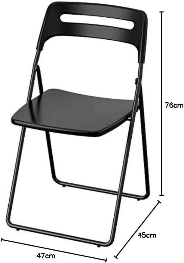 NISSE Black Folding Chair – Lightweight & Space-Saving image indicator(3)