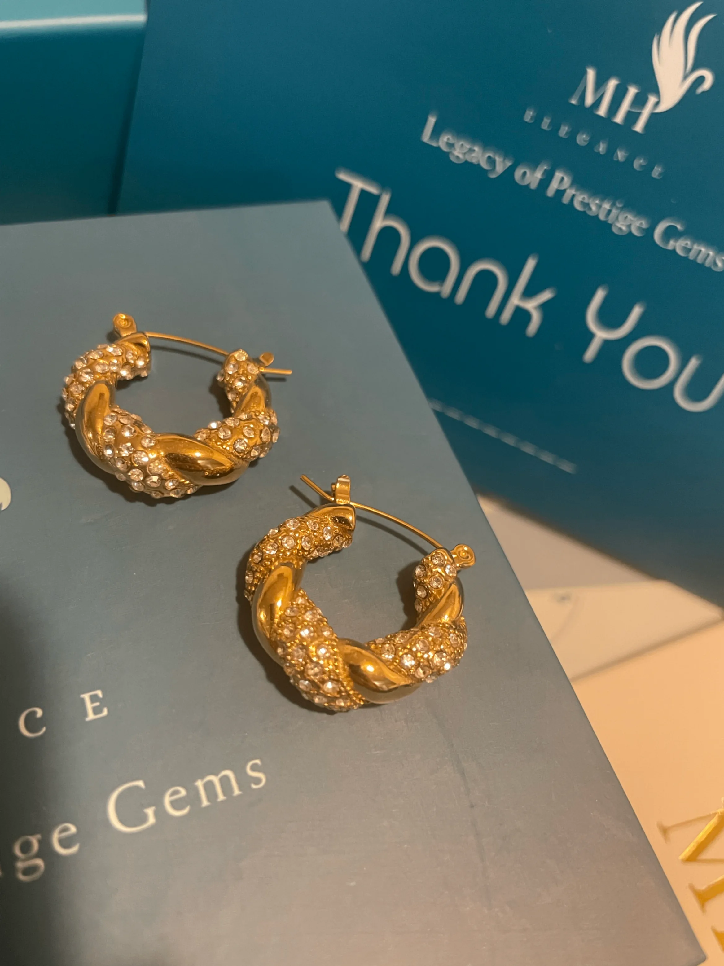 14k Gold Plated Donut Earrings