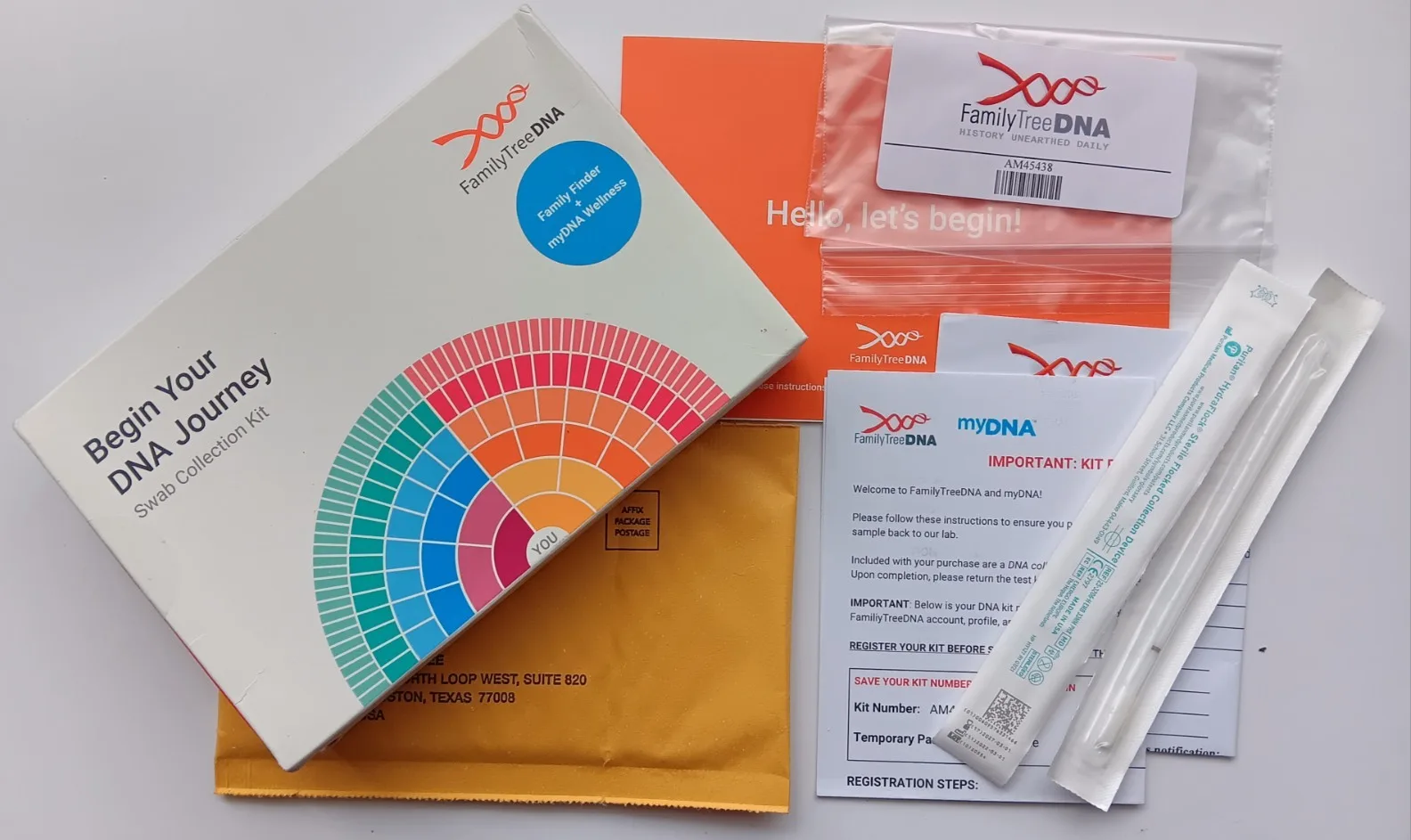FamilyTree DNA Family Finder + My DNA Wellness Test Kit