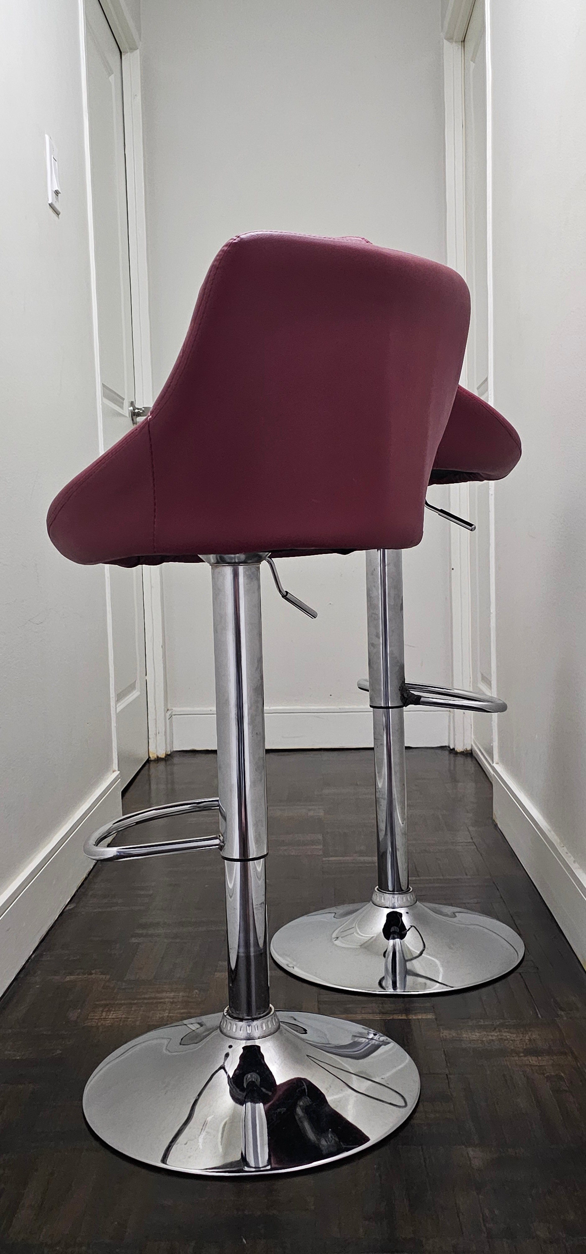Swivel Leather Adjust Hydraulic Bar Stool Chair Island Counter - photo 4