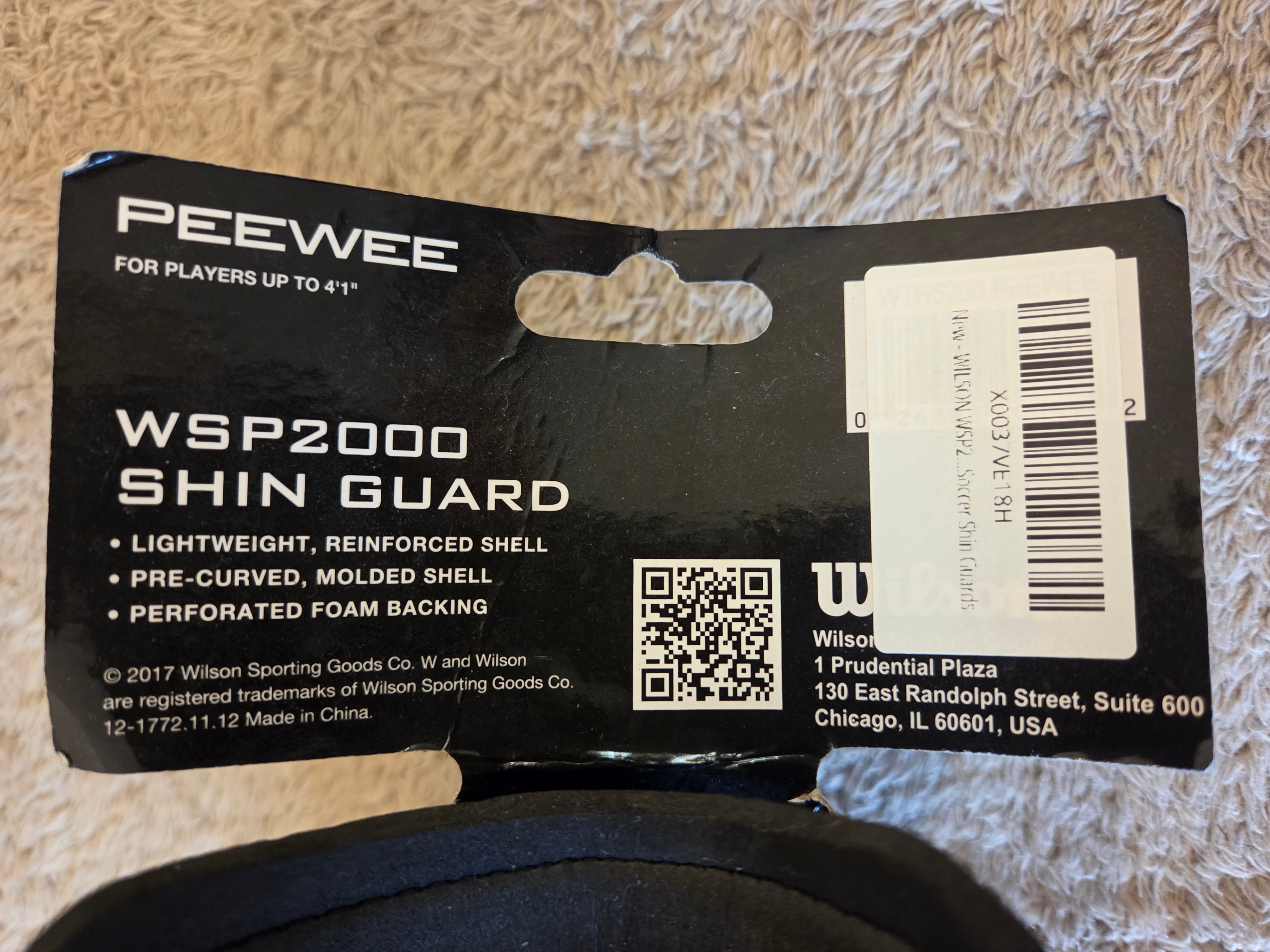 Wilson WSP2000 Pee Wee Soccer Shin Guards – New - photo 4