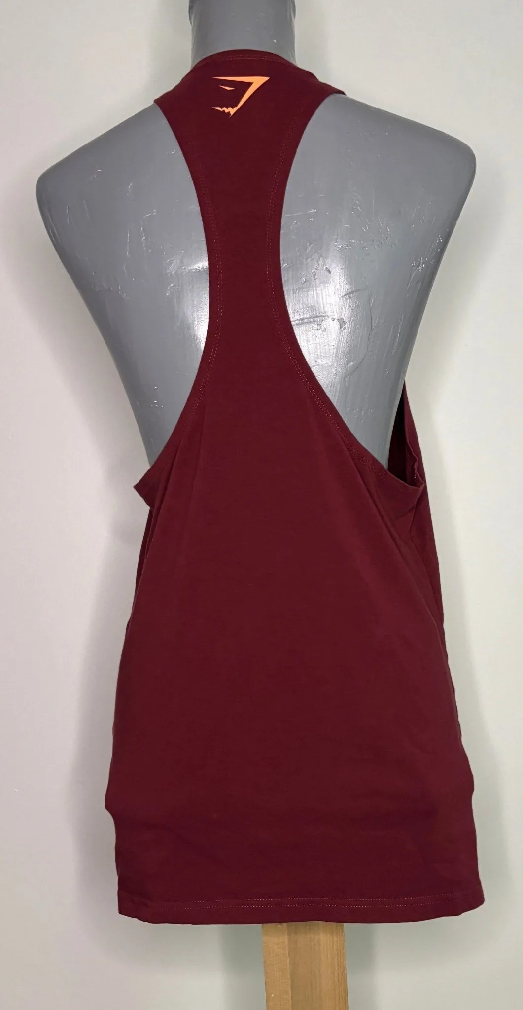 Maroon Gymshark Tank Top Muscle Shirt Adult Small image indicator(4)
