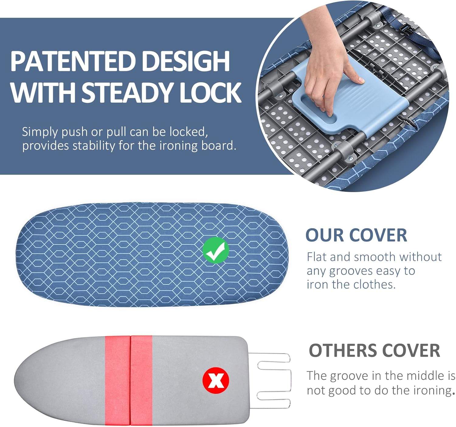 Foldable Tabletop Ironing Board – Deep Blue - photo 3